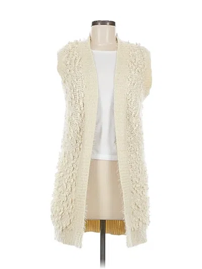 Pre-owned Sioni Cardigan Sweater In White