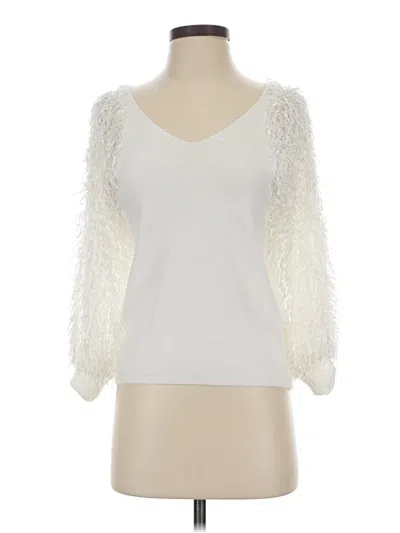 Pre-owned Sioni Cardigan Sweater In White