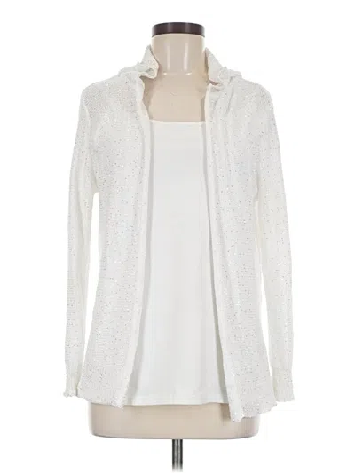 Pre-owned Sioni Cardigan Sweater In White
