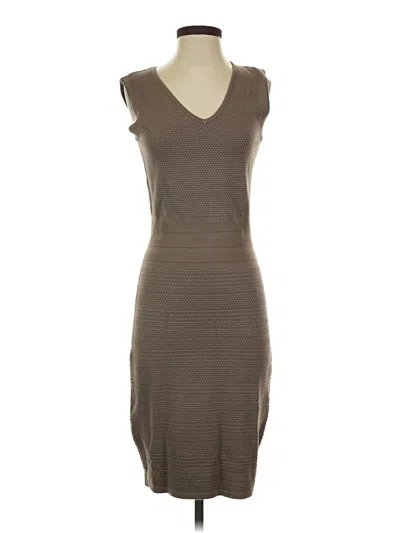 Pre-owned Sioni Casual Dress In Brown
