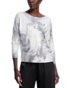 Sioni Embellished Printed Dolman Sleeve Sweater In Multi