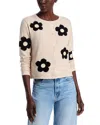 Sioni Embroidered Cardigan In Winter White