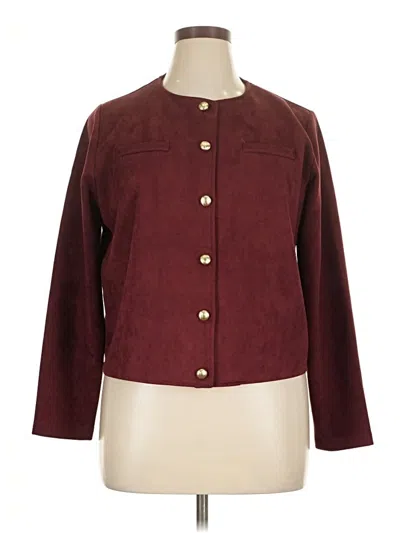 Pre-owned Sioni Jacket In Burgundy