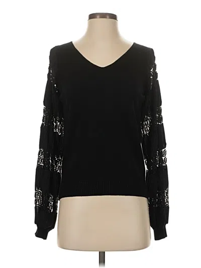 Pre-owned Sioni Long Sleeve Blouse In Black