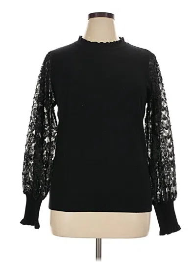 Sioni Long Sleeve Blouse In Black