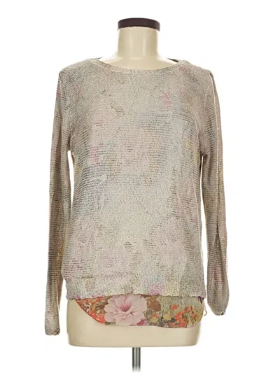 Pre-owned Sioni Long Sleeve Blouse In Gray