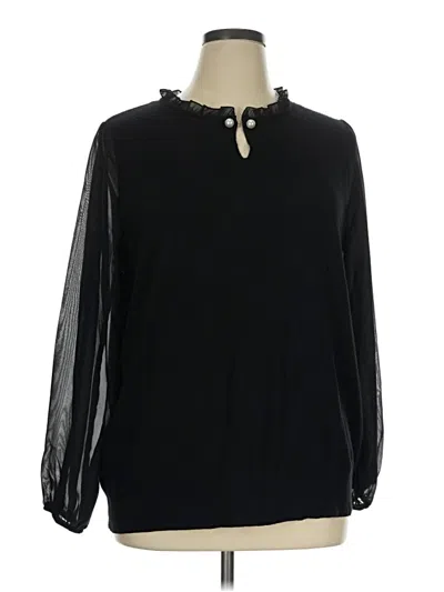 Pre-owned Sioni Long Sleeve Blouse In Ivory