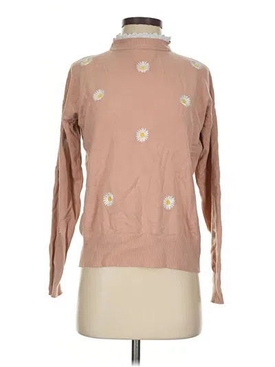 Pre-owned Sioni Long Sleeve Blouse In Tan