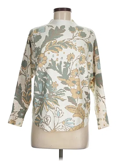 Pre-owned Sioni Long Sleeve Blouse In White