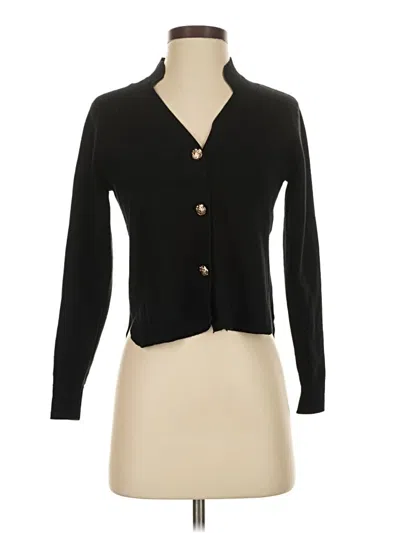 Pre-owned Sioni Long Sleeve Top Black Sweetheart Neckline Tops