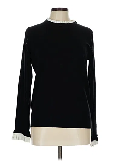 Pre-owned Sioni Long Sleeve Top Black Turtleneck Tops