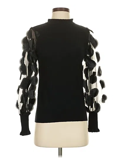 Pre-owned Sioni Long Sleeve Top Black Turtleneck Tops