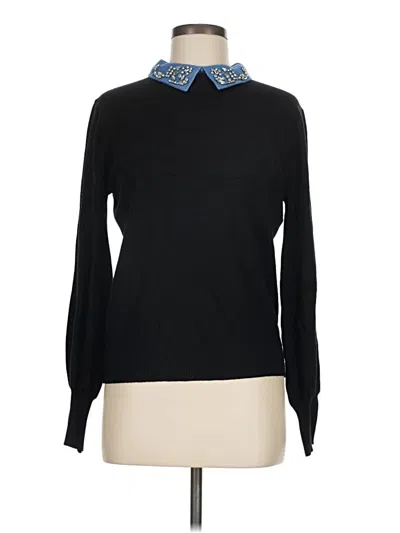 Pre-owned Sioni Long Sleeve Top Black Turtleneck Tops