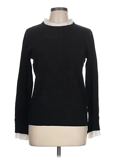 Pre-owned Sioni Long Sleeve Top Black Turtleneck Tops
