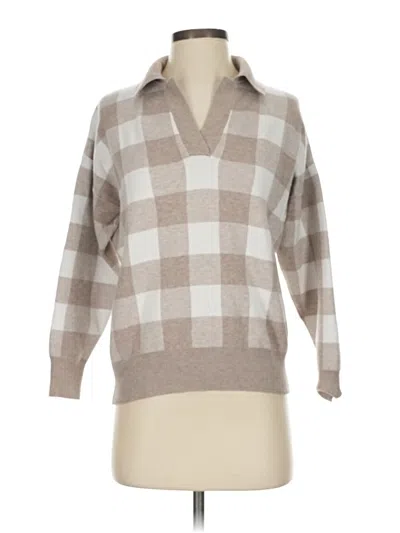 Pre-owned Sioni Long Sleeve Top Gray Turtleneck Tops