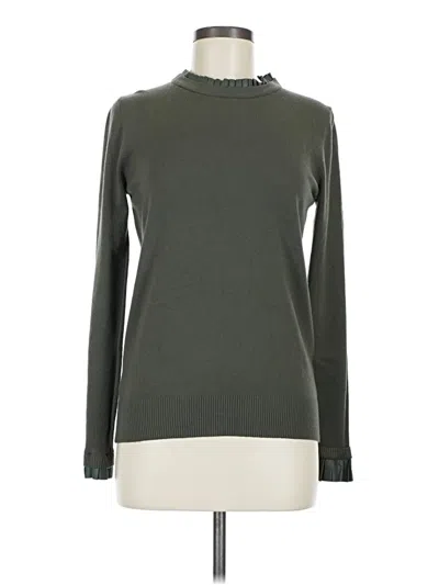 Pre-owned Sioni Long Sleeve Top Green Turtleneck Tops