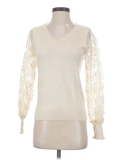 Pre-owned Sioni Long Sleeve T-shirt In Ivory