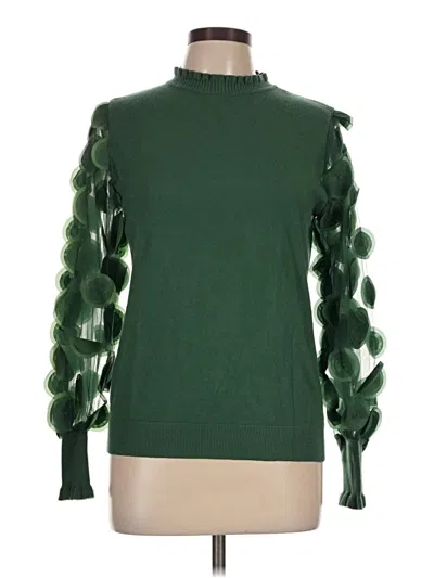 Pre-owned Sioni Long Sleeve Turtleneck In Green