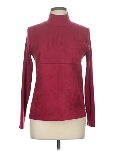 Pre-owned Sioni Long Sleeve Turtleneck In Red