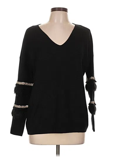 Pre-owned Sioni Pullover Sweater In Black