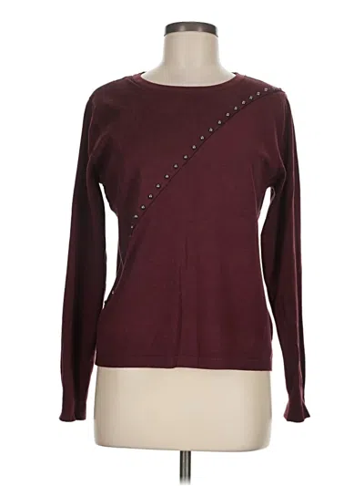 Pre-owned Sioni Pullover Sweater In Burgundy