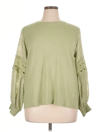 Pre-owned Sioni Pullover Sweater In Green