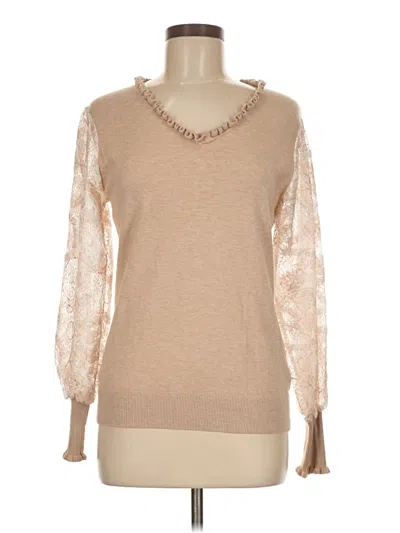 Pre-owned Sioni Pullover Sweater In Tan