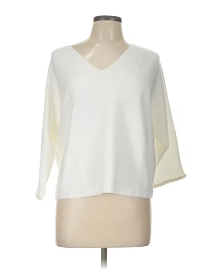 Pre-owned Sioni Pullover Sweater In White