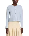 Sioni Ribbed Cardigan In Heather Sky