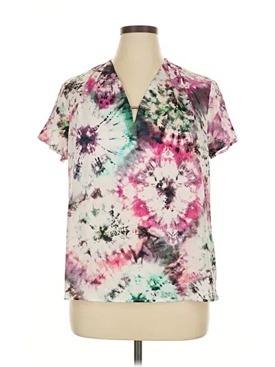 Pre-owned Sioni Short Sleeve Blouse In Pink