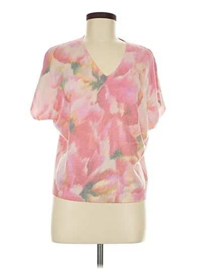 Pre-owned Sioni Short Sleeve Blouse In Pink