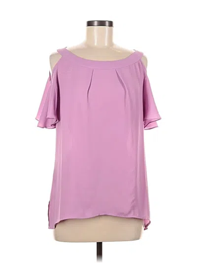 Pre-owned Sioni Short Sleeve Blouse In Purple