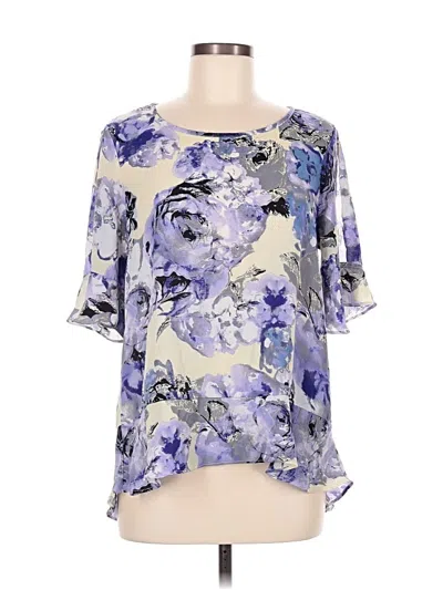 Pre-owned Sioni Short Sleeve Blouse In Purple