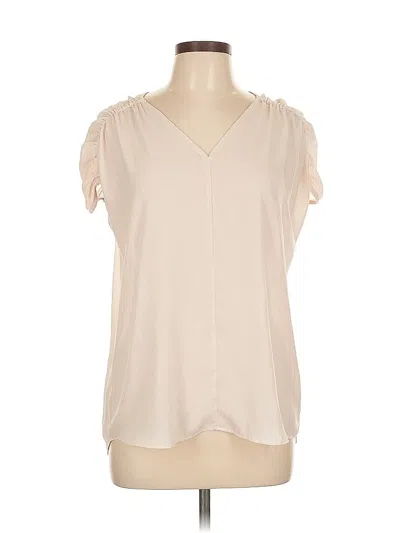 Pre-owned Sioni Short Sleeve Blouse In White