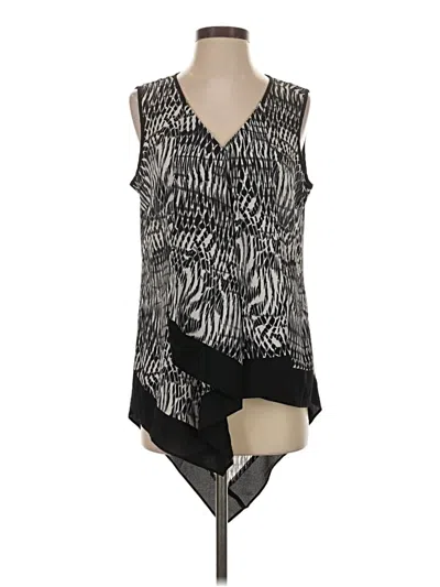 Pre-owned Sioni Sleeveless Blouse In Black