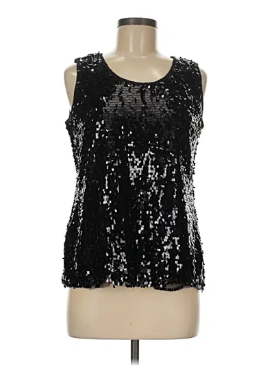 Pre-owned Sioni Sleeveless Blouse In Black