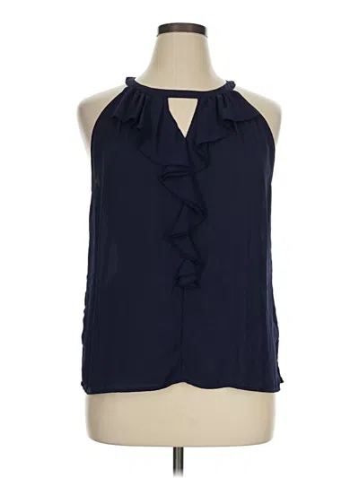 Pre-owned Sioni Sleeveless Blouse In Blue