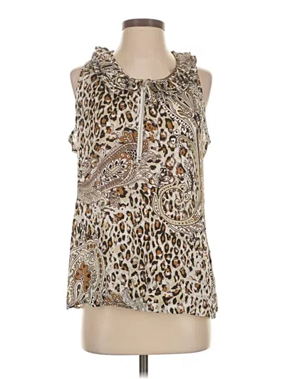 Pre-owned Sioni Sleeveless Blouse In Brown
