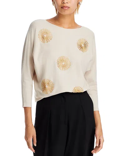 Sioni Starburst Sweater In Winter White