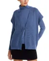 Sioni Turtleneck & Sweater Vest Set In Blue