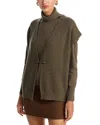 Sioni Turtleneck & Sweater Vest Set In Green