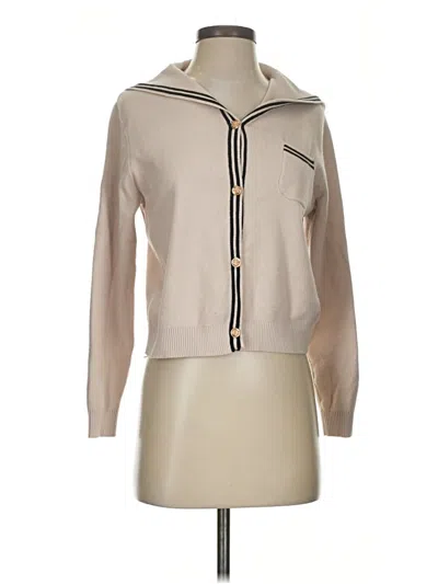 Pre-owned Sioni Zip Up Hoodie In Brown