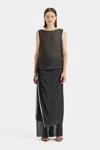 Sir Adrienne Layered Dress In Monocrome