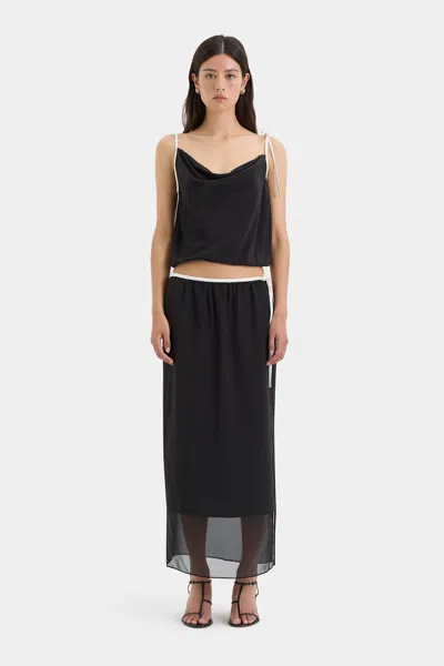 Sir Adrienne Midi Skirt In Monocrome