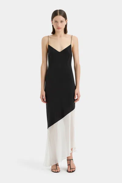 Sir Adrienne Slip Dress In Monocrome