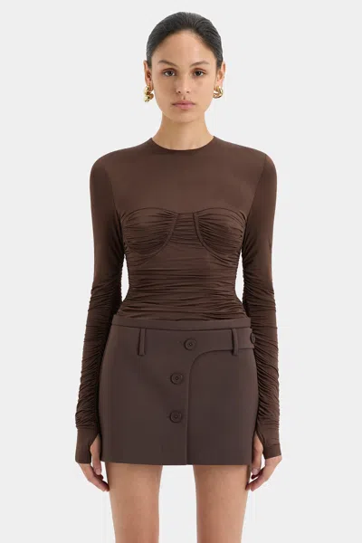 Sir Alessia Bodysuit In Chocolate