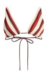 Sir . Alva Halter Triangle Bikini Top In Multi