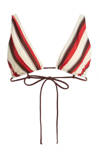 Sir . Alva Halter Triangle Bikini Top In Multi