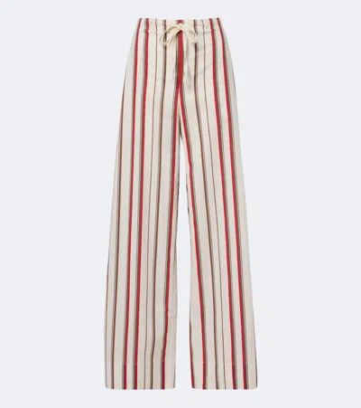 Sir Alva Striped Cotton Wide-leg Pants In Multi