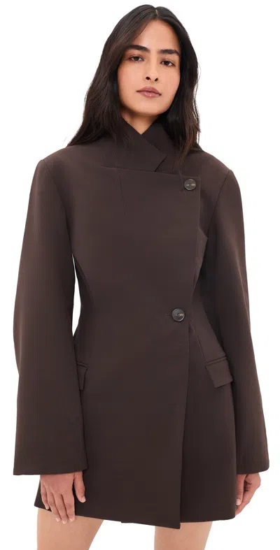 Sir Astrine Tailored Mini Dress Coffee